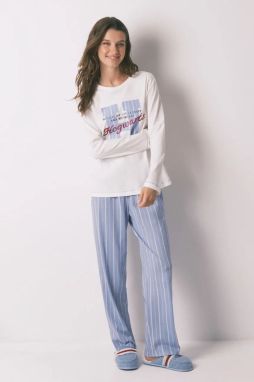 Bavlnené pyžamo women'secret biela farba, bavlnené, 3132131