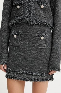 Sukňa Blugirl Blumarine čierna farba, mini, áčkový strih, RF5154.MA950