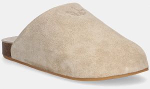 Semišové šľapky adidas Originals Adimule béžová farba, JP8730