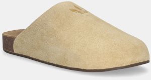Semišové šľapky adidas Originals Adimule béžová farba, JR3587