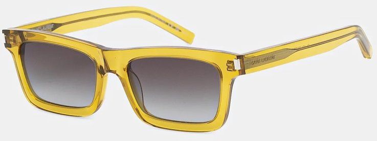 Slnečné okuliare Saint Laurent BETTY dámske, žltá farba,BETTY