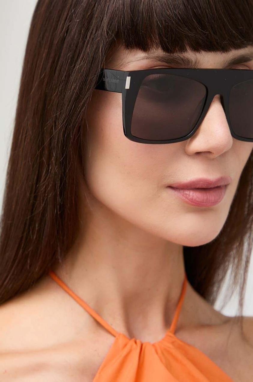 Slnečné okuliare Saint Laurent VITTI dámske, čierna farba, SL 651 VITTI,VITTI