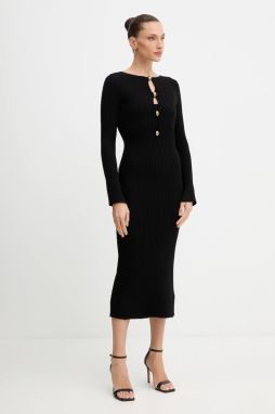 Šaty Marciano Guess AGATHE čierna farba, maxi, priliehavé, 5BGK55 5891Z