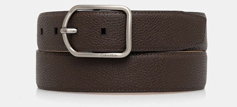 Opasok Calvin Klein hnedá farba, LV04D7024G