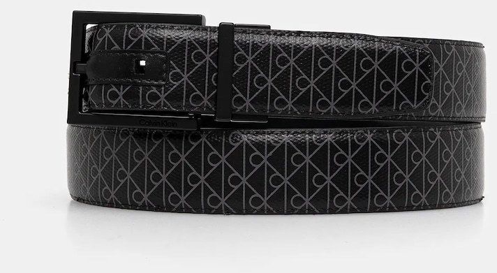 Obojstranný opasok Calvin Klein čierna farba, LV04D7027G