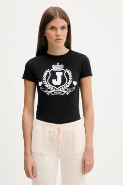 Tričko Juicy Couture dámske, čierna farba, JCSCT225407