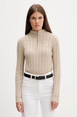 Bavlnený sveter Guess Jeans béžová farba, W5BR13 Z3HM1