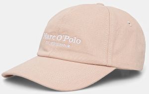 Bavlnená šiltovka Marc O'Polo oranžová farba, s nášivkou, 503802601063