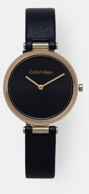 Hodinky Calvin Klein dámske, čierna farba, 25100017