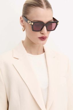 Slnečné okuliare Gucci dámske, fialová farba, GG1689S,