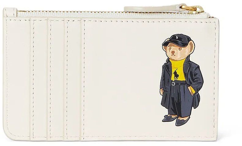 Kožená peňaženka Polo Ralph Lauren béžová farba, 427980479