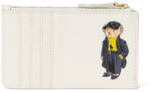 Kožená peňaženka Polo Ralph Lauren béžová farba, 427980479