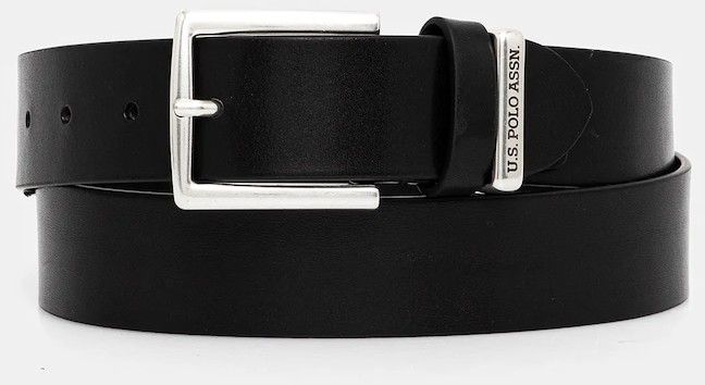 Kožený opasok U.S. Polo Assn. Hitchcock čierna farba, AIUH32318MHA