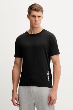 Tričko Calvin Klein Performance pánske, čierna farba, s potlačou, LVGMF5K106
