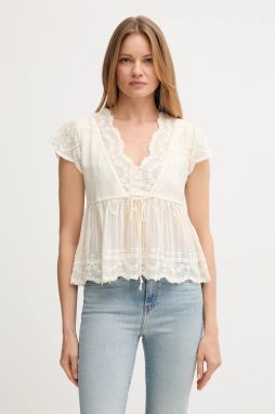 Blúzka Hoss Intropia béžová farba, vzorovaná, 5872098