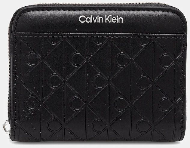 Kožená peňaženka Calvin Klein čierna farba, LV04F1081G