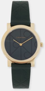 Hodinky Calvin Klein dámske, zelená farba, 25100129