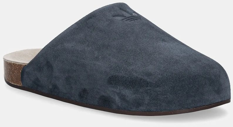 Semišové šľapky adidas Originals Adimule modrá farba, JP8729