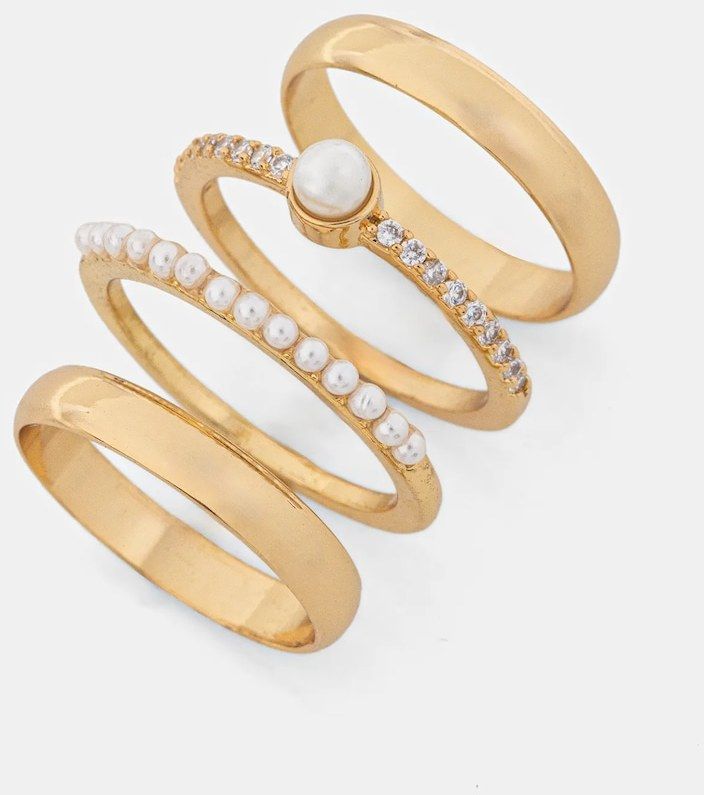 Pozlátený prsteň Aldo 4-pak UMOMANAD.102