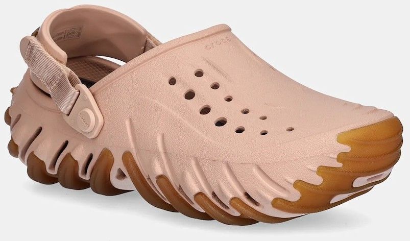 Šľapky Crocs Echo Gum Ro Clog béžová farba, 211675