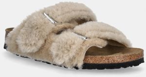 Papuče Birkenstock Arizona Shearling Upper béžová farba, 1030275