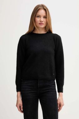 Sveter s prímesou vlny Pepe Jeans čierna farba, PL7000045