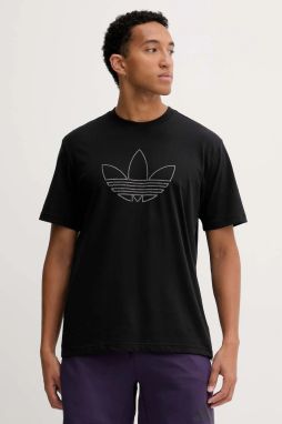Bavlnené tričko adidas Originals Studded pánske, čierna farba, s nášivkou, JY2806