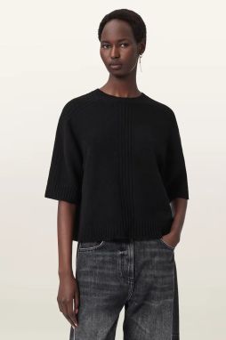 Sveter AllSaints NIX čierna farba, W030KD