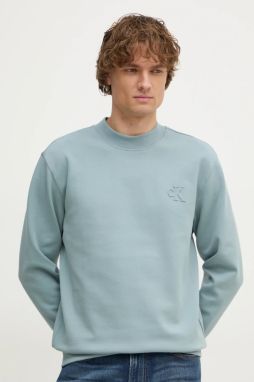 Mikina Calvin Klein Jeans pánska, šedá farba, jednofarebná, J30J326754