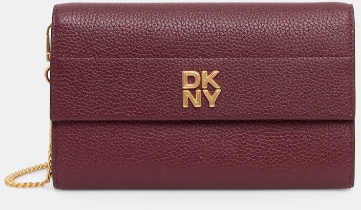 Kožená peňaženka Dkny dámska, bordová farba, R445AI72