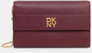 Kožená peňaženka Dkny dámska, bordová farba, R445AI72