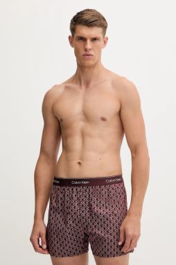 Bavlnené pyžamové šortky Calvin Klein Underwear biela farba, vzorovaná, LV00NM2831