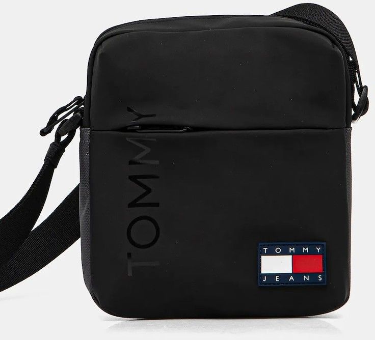 Malá taška Tommy Jeans čierna farba, AM0AM13270