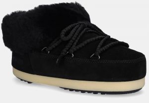 Semišové snehule Moon Boot MB EVX MULE SUEDE čierna farba, 80D1470090 NL02