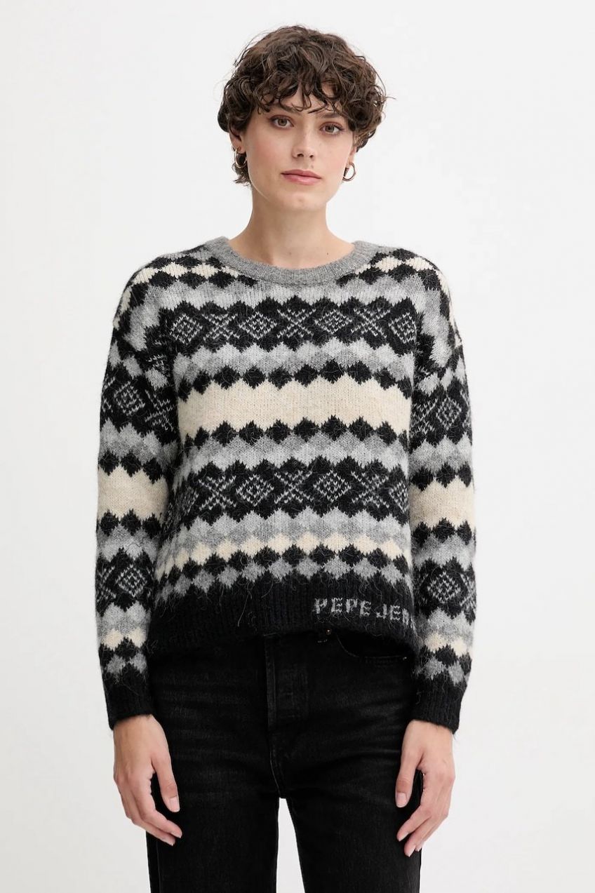 Sveter s prímesou vlny Pepe Jeans viac farieb, teplé, PL7000039