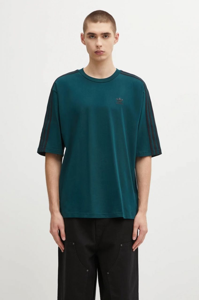 Bavlnené tričko adidas Originals Oversize Tee pánske, s nášivkou, JY1396