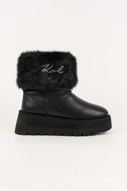 Snehule Karl Lagerfeld SKYLAR čierna farba, KL48655