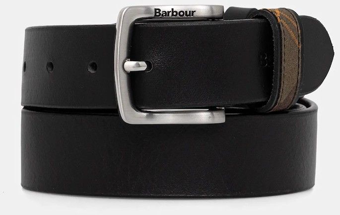 Kožený opasok Barbour hnedá farba, MAC0467
