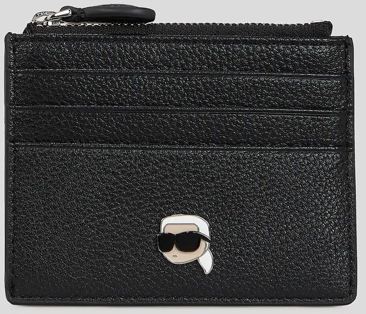 Peňaženka Karl Lagerfeld IKON dámska, čierna farba, A3W32008