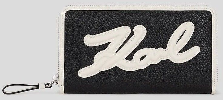 Peňaženka Karl Lagerfeld K/SKUARE dámska, čierna farba, A3W32024