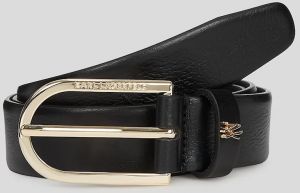 Kožený opasok Karl Lagerfeld K/AUTOGRAPH čierna farba, A3W33041