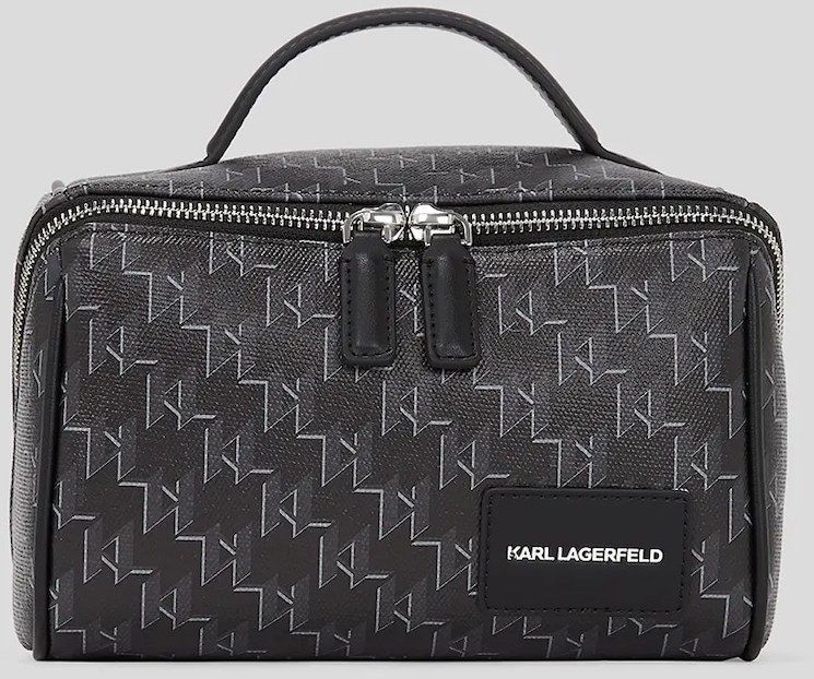 Kozmetická taška Karl Lagerfeld K/VOYAGE čierna farba, A3W32027