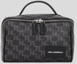 Kozmetická taška Karl Lagerfeld K/VOYAGE čierna farba, A3W32027
