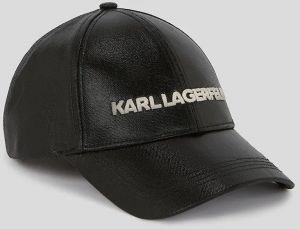 Šiltovka Karl Lagerfeld K/ESSENTIAL čierna farba, s nášivkou, A3W33140