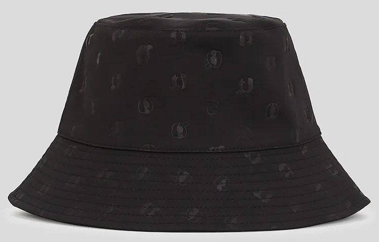 Klobúk Karl Lagerfeld IKON čierna farba, bavlnený, A3W33060