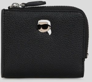 Peňaženka Karl Lagerfeld IKON dámska, čierna farba, A3W32089