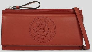 Peňaženka Karl Lagerfeld K/CIRCLE dámska, červená farba, A3W32026