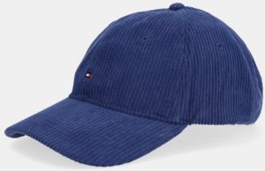 Menčestrová baseballová čiapka Tommy Hilfiger tmavomodrá farba, AM0AM13583