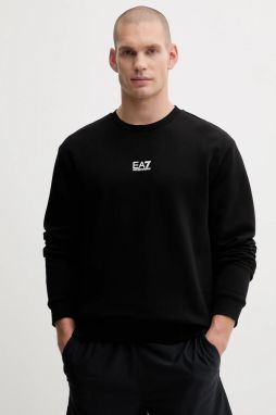 Mikina EA7 Emporio Armani čierna farba, jednofarebná, PJVTZ.8NPM34