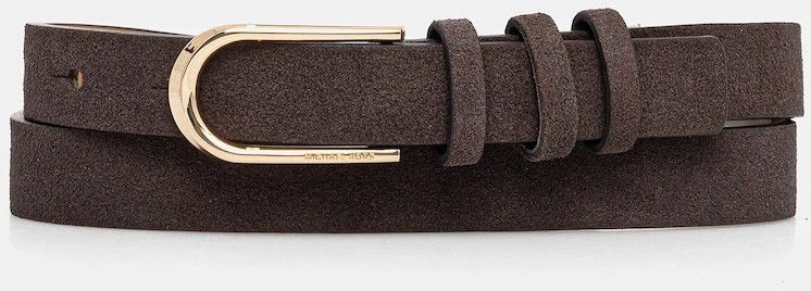 Kožený opasok MICHAEL Michael Kors hnedá farba, 29MKWB529016